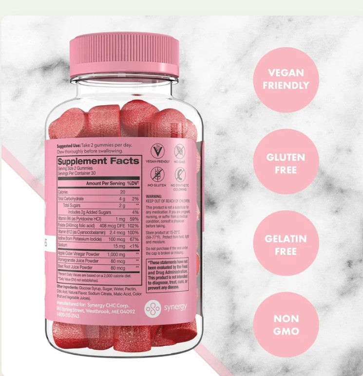 Nature’s Cure Flat Tummy Apple Cider Vinegar Gummies
